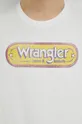 biały Wrangler t-shirt bawełniany