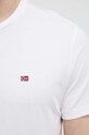 Napapijri tricou din bumbac NP0A4H8D0021 alb