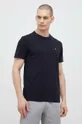 μαύρο Βαμβακερό μπλουζάκι Napapijri Salis