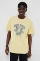 żółty Wrangler t-shirt bawełniany