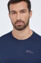 Jack Wolfskin t-shirt sportowy Tech granatowy 1807072