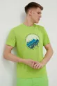 zielony Jack Wolfskin t-shirt sportowy Hiking Męski