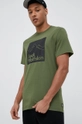 zielony Jack Wolfskin t-shirt bawełniany