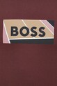 BOSS t-shirt bawełniany 50486210 bordowy