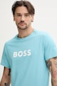 BOSS t-shirt plażowy 50491706 niebieski AA00