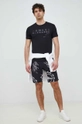 Armani Exchange t-shirt bawełniany czarny