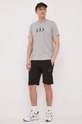 GAP t-shirt bawełniany szary