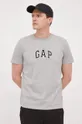 szary GAP t-shirt bawełniany