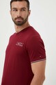 Tommy Hilfiger pamut társalgó póló burgundia UM0UM02808.PPYX