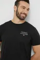 čierna Bavlnené tričko Tommy Hilfiger