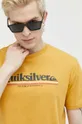 żółty Quiksilver t-shirt bawełniany