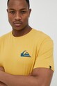 Quiksilver tricou din bumbac galben EQYZT07215