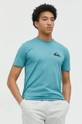 turkusowy Quiksilver t-shirt bawełniany