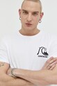 Quiksilver t-shirt bawełniany biały EQYZT07239