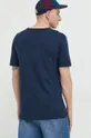 Bombažna kratka majica Quiksilver mornarsko modra