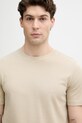 BOSS tričko pánske s bavlnou Tiburt 240 béžová 50452680