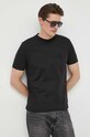 BOSS t-shirt bawełniany czarny 50485158