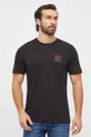 črna Bombažna kratka majica HUGO 2-pack Moški