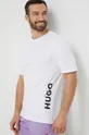 bela Kratka majica za plažo HUGO Moški