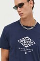 Oblačila Bombažna kratka majica DC EDYZT04281 mornarsko modra