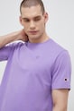 Champion t-shirt bawełniany fioletowy 218496
