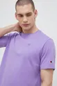 фиолетовой Хлопковая футболка Champion