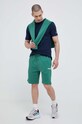 Βαμβακερό μπλουζάκι Champion 218496 σκούρο μπλε AW23