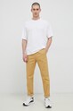 Champion tricou din bumbac 218497 alb SS23