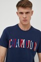 Βαμβακερό μπλουζάκι Champion σκούρο μπλε 218512