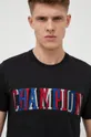 Champion t-shirt bawełniany czarny 218512
