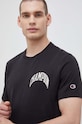 Champion t-shirt bawełniany czarny 218521