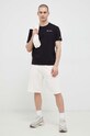 Champion t-shirt bawełniany 218550 czarny SS23