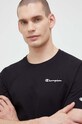 Champion t-shirt bawełniany czarny 218550