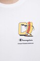 Champion t-shirt bawełniany biały 218631