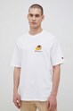 Odzież Champion t-shirt bawełniany 218632 biały