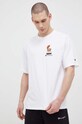 Champion t-shirt bawełniany 218632 biały SS23
