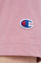 Champion t-shirt bawełniany 218905 różowy