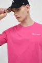 rosa Champion t-shirt in cotone