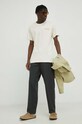 Les Deux t-shirt bawełniany LDM101113 beżowy SS24