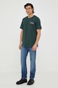Les Deux tricou din bumbac LDM101113 verde SS24