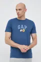 granatowy GAP t-shirt bawełniany x Disney Męski