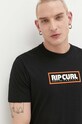 Rip Curl t-shirt bawełniany czarny 01AMTE