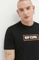 czarny Rip Curl t-shirt bawełniany