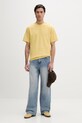 Bavlnené tričko HUGO 50488330 žltá AA00