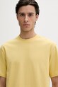 Bavlnené tričko HUGO žltá 50488330
