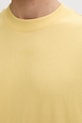 Βαμβακερό μπλουζάκι HUGO 50488330 κίτρινο
