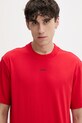 HUGO T-shirt męski bawełniany Dapolino czerwony 50488330
