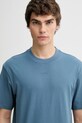 Bombažna kratka majica HUGO modra 50488330