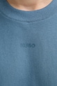 Bombažna kratka majica HUGO 50488330 modra