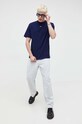 HUGO t-shirt bawełniany 50488330 granatowy NC00